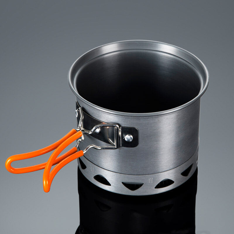 Elevate Your Camping Experience with Our Outdoor Heat-Collecting Camping Single-Pot Set